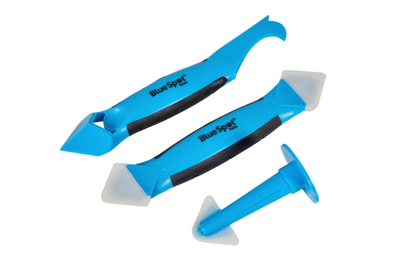 BLUE SPOT TOOLS 3 PCE SILICONE TROWEL AND SCRAPER SET - Premium Decorating from BLUE SPOT - Just £7.49! Shop now at Bargain LAB