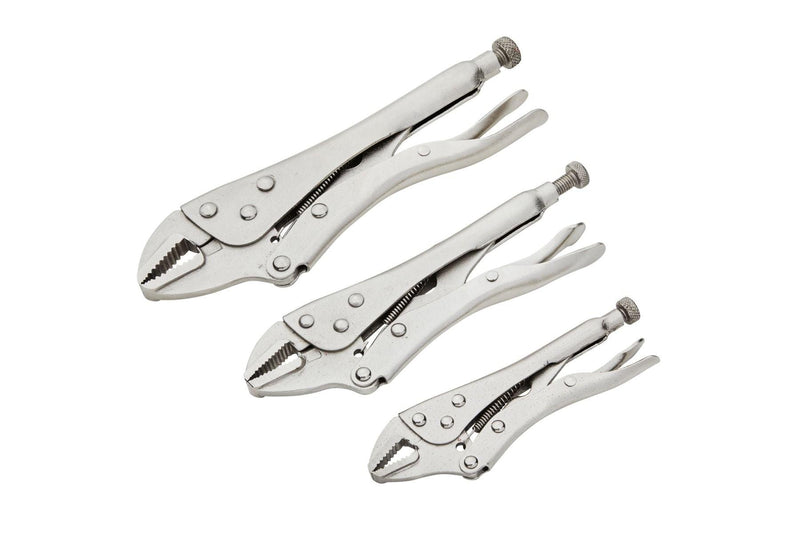 BLUE SPOT TOOLS 3 PCE STRAIGHT JAW LOCKING PLIERS IN WALLET (5", 7", 10") - Premium Hand Tools from BLUE SPOT - Just £14.99! Shop now at Bargain LAB