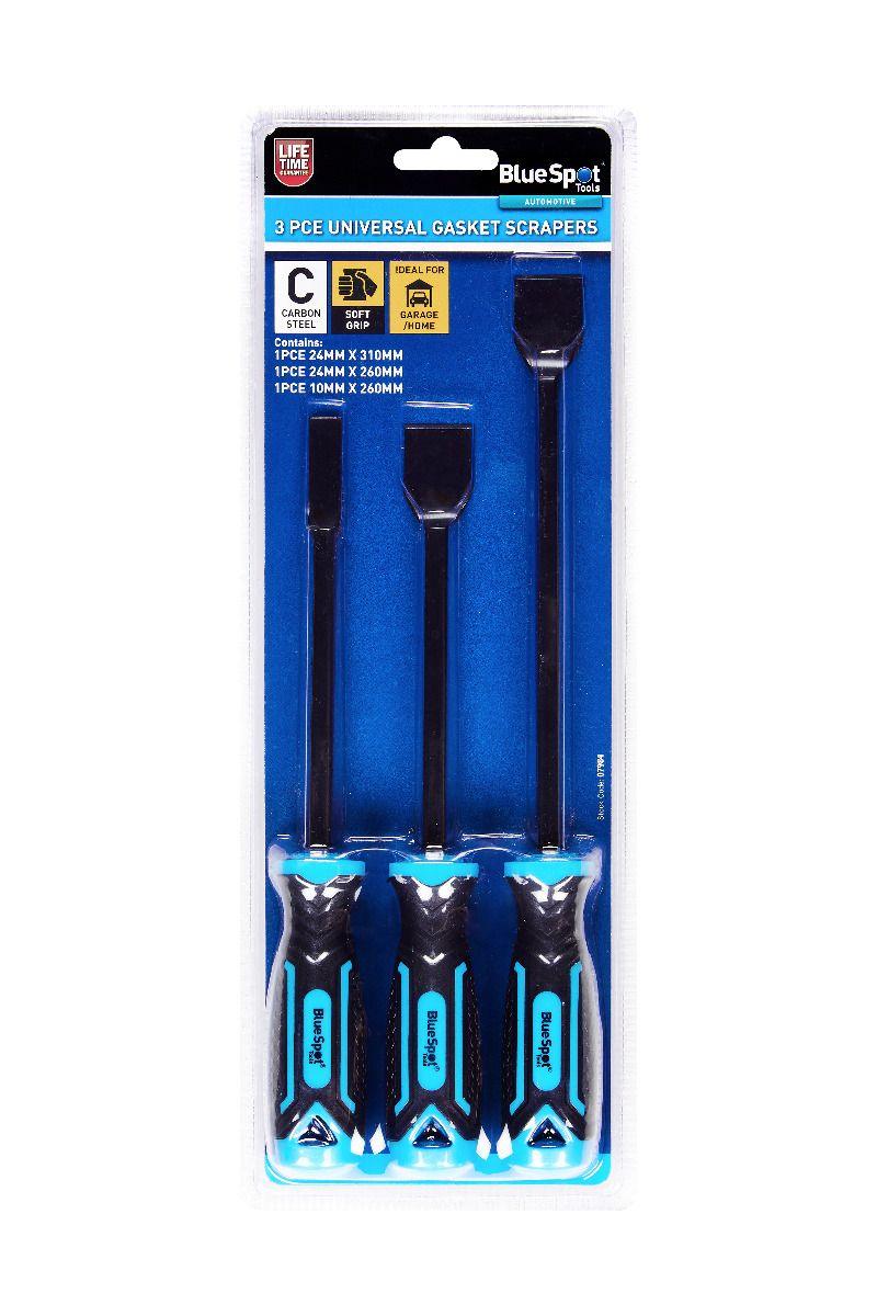 BLUE SPOT TOOLS 3 PCE UNIVERSAL GASKET SCRAPERS - Premium Automotive from BLUE SPOT - Just £7.49! Shop now at Bargain LAB