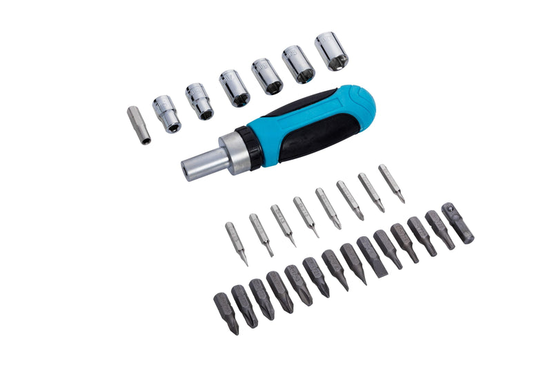 BLUE SPOT TOOLS 30 PCE RATCHET SCREWDRIVER AND SOCKET SET - Premium Automotive from BLUE SPOT - Just £8.99! Shop now at Bargain LAB