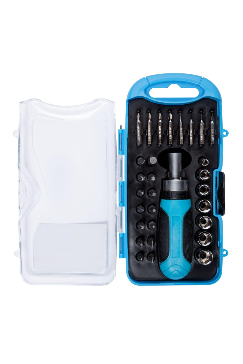 BLUE SPOT TOOLS 30 PCE RATCHET SCREWDRIVER AND SOCKET SET - Premium Automotive from BLUE SPOT - Just £8.99! Shop now at Bargain LAB