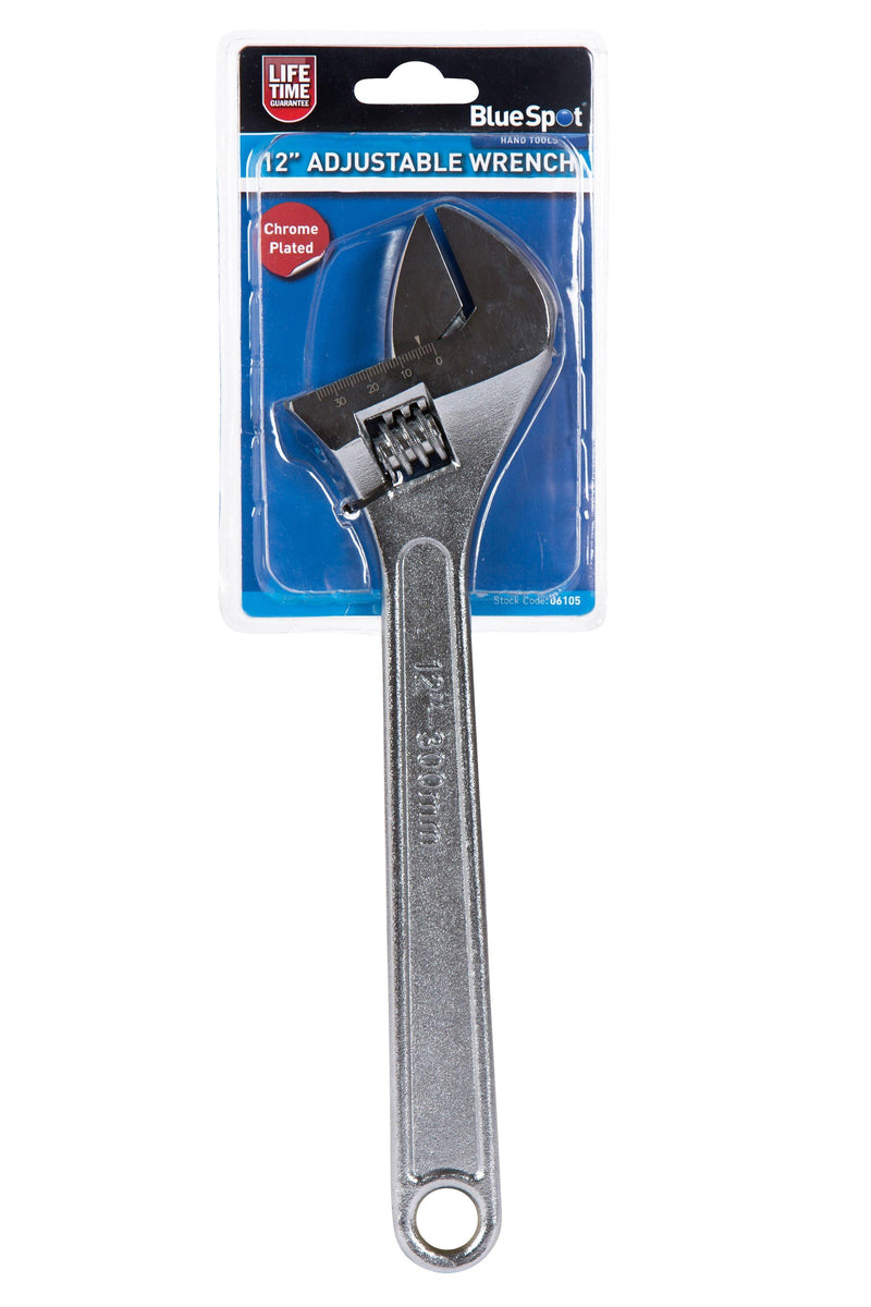 BLUE SPOT TOOLS 300MM (12") ADJUSTABLE WRENCH - Premium Automotive from BLUE SPOT - Just £8.99! Shop now at Bargain LAB