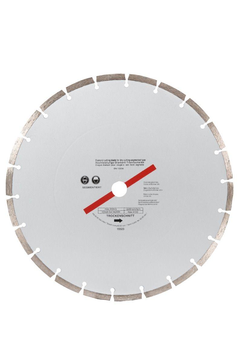 BLUE SPOT TOOLS 300MM (12") SEGMENTED SILVER DIAMOND DRY CUTTING DISC - Bargain LAB