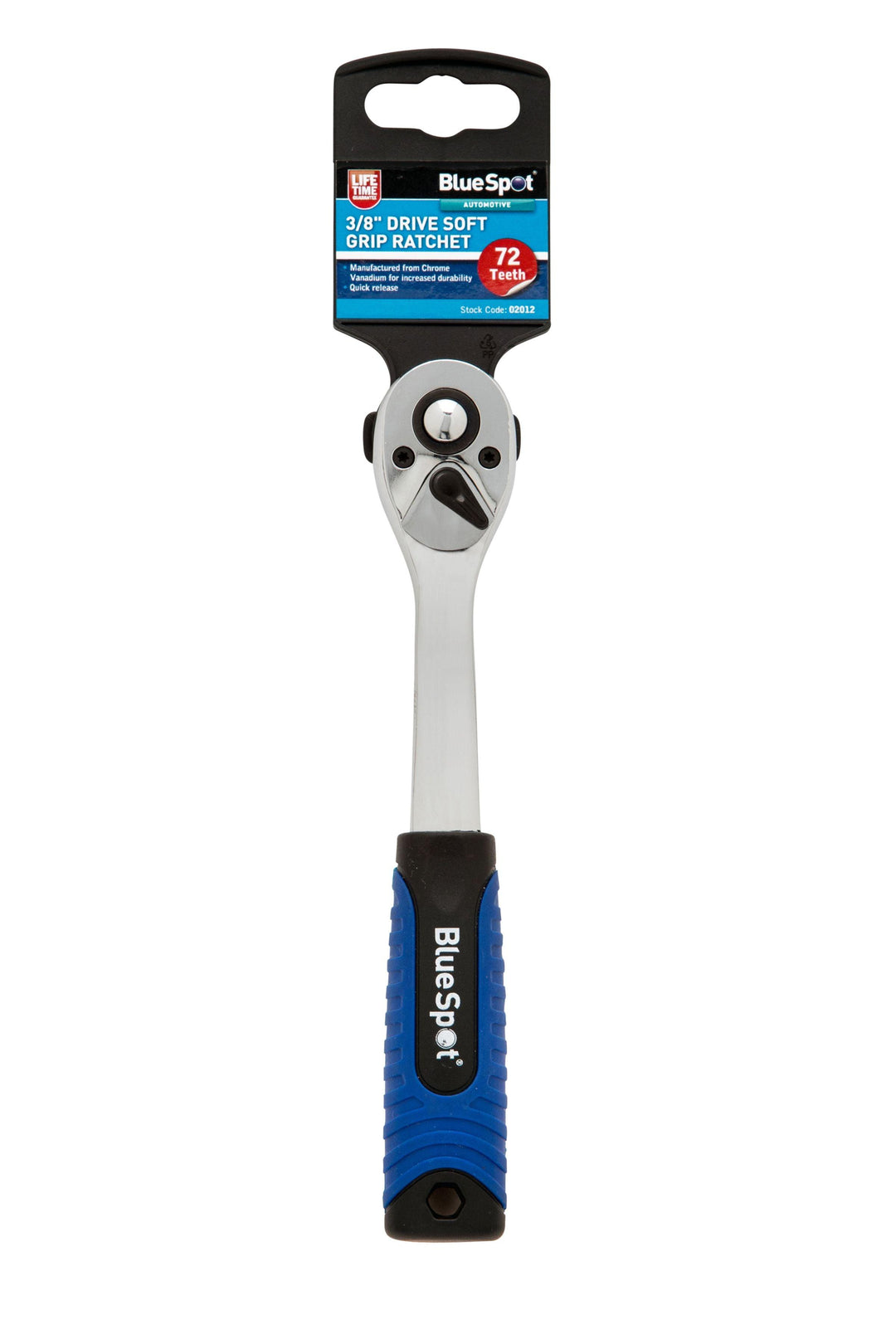 BLUE SPOT TOOLS 3/8" SOFT GRIP RATCHET (72 TEETH) - Premium Automotive from BLUE SPOT - Just £15.49! Shop now at Bargain LAB