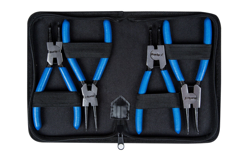 BLUE SPOT TOOLS 4 PCE 150MM (6") CIRCLIP PLIER SET - Premium Automotive from BLUE SPOT - Just £16.99! Shop now at Bargain LAB