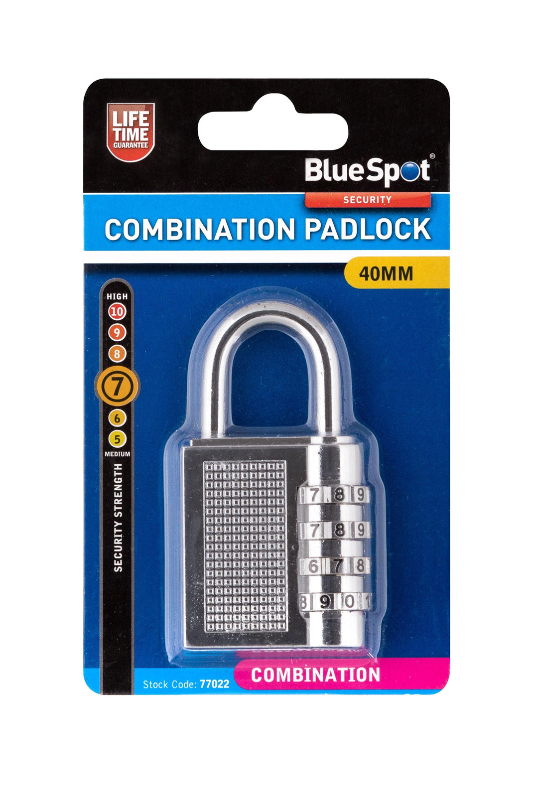 BLUE SPOT TOOLS 40MM COMBINATION PADLOCK - Premium Security from BLUE SPOT - Just £5.99! Shop now at Bargain LAB