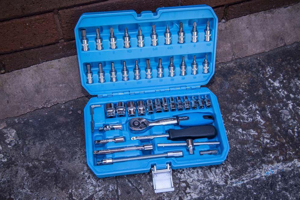 BLUE SPOT TOOLS 46 PCE 1/4" METRIC SOCKET SET (4-14MM) - Premium Automotive from BLUE SPOT - Just £34.99! Shop now at Bargain LAB