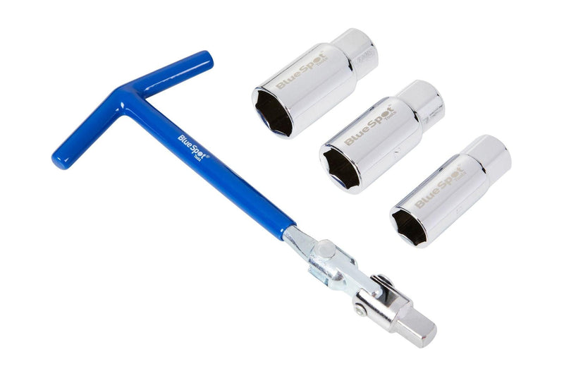 BLUE SPOT TOOLS 4PCE 3/8" T-HANDLE SPARK PLUG WRENCH SET - Premium Automotive from BLUE SPOT - Just £9.49! Shop now at Bargain LAB