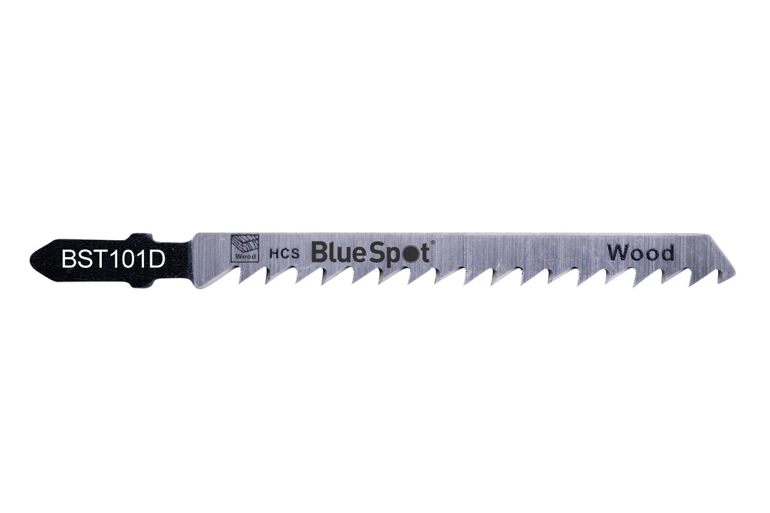 BLUE SPOT TOOLS 5 PCE HCS FAST CUT JIGSAW BLADES FOR WOOD (6 TPI) - Bargain LAB