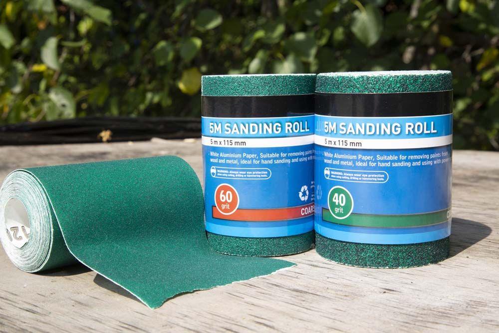 BLUE SPOT TOOLS 5MTR 115MM SANDING ROLL 60 GRIT - Premium Abrasives from BLUE SPOT - Just £6.99! Shop now at Bargain LAB