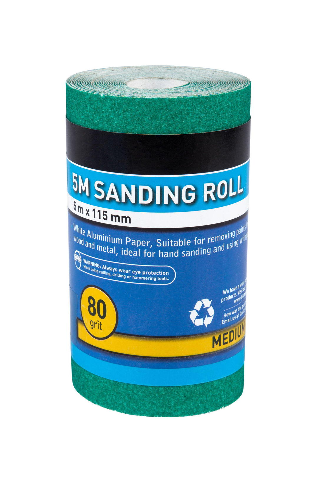 BLUE SPOT TOOLS 5MTR 115MM SANDING ROLL 80 GRIT - Premium Abrasives from BLUE SPOT - Just £6.49! Shop now at Bargain LAB