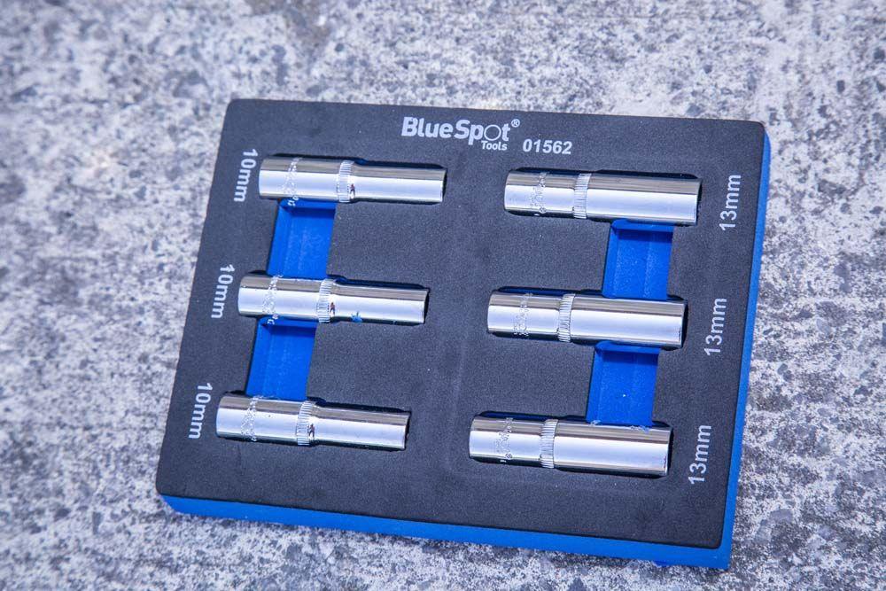 BLUE SPOT TOOLS 6 PCE 3/8" METRIC DEEP SOCKETS (10 & 13MM) (EVA FOAM) - Premium Automotive from BLUE SPOT - Just £10.95! Shop now at Bargain LAB