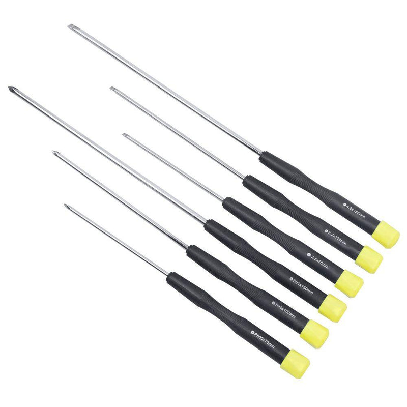 BLUE SPOT TOOLS 6 PCE LONG PRECISION SCREWDRIVER SET - Premium Hand Tools from BLUE SPOT - Just £5.99! Shop now at Bargain LAB