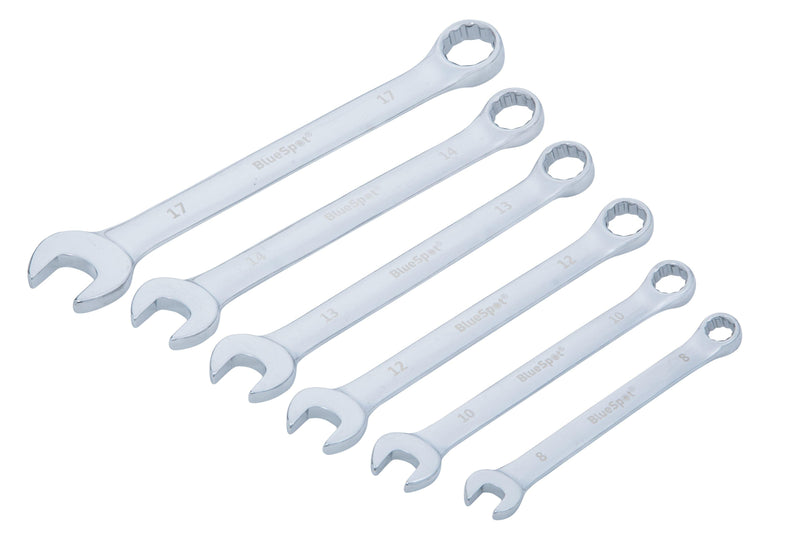 BLUE SPOT TOOLS 6 PCE METRIC COMBINATION SPANNER SET (8-17MM) - Premium Automotive from BLUE SPOT - Just £10.99! Shop now at Bargain LAB