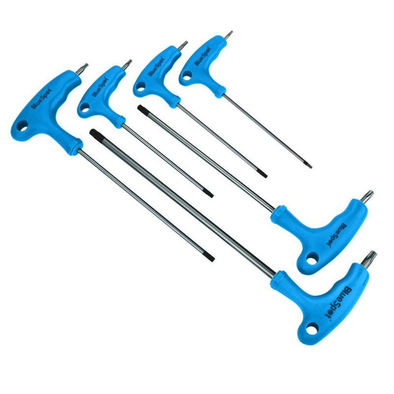 BLUE SPOT TOOLS 6 PCE T-HANDLE TORX WRENCH SET (T10-T40) - Premium Hand Tools from BLUE SPOT - Just £12.99! Shop now at Bargain LAB