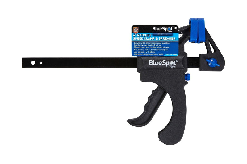 BLUE SPOT TOOLS 6" RATCHET SPEED CLAMP & SPREADER - Premium Hand Tools from BLUE SPOT - Just £6.99! Shop now at Bargain LAB