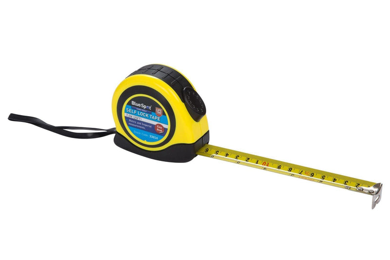 BLUE SPOT TOOLS 7.5M (25FT) SOFT GRIP SELF-LOCK TAPE MEASURE - Premium Hand Tools from BLUE SPOT - Just £7.99! Shop now at Bargain LAB