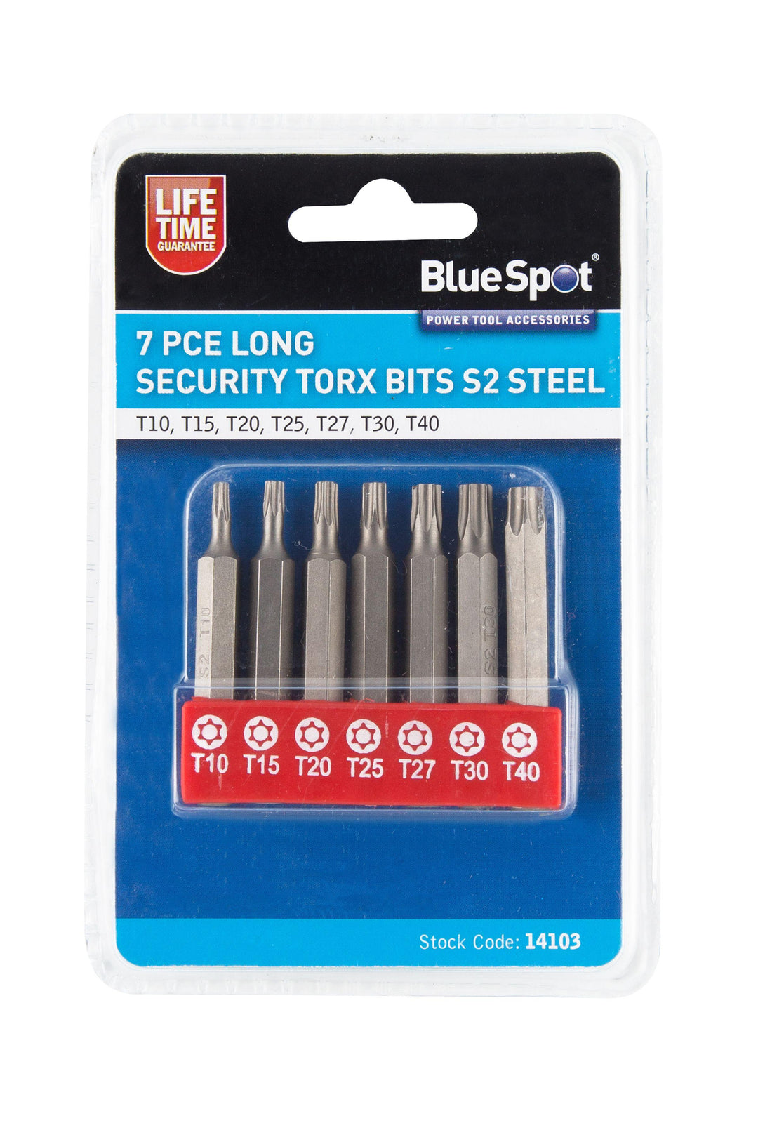 BLUE SPOT TOOLS 7 PCE LONG SECURITY TORX BITS - Premium Automotive from BLUE SPOT - Just £5.79! Shop now at Bargain LAB