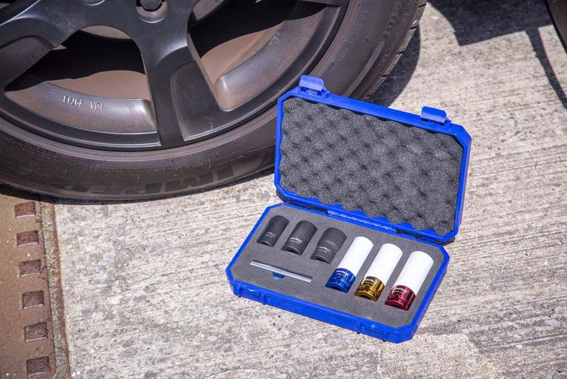 BLUE SPOT TOOLS 7 PCE ½” WHEEL NUT IMPACT SOCKET SET (17, 19, 21MM) - Premium Automotive from BLUE SPOT - Just £32.99! Shop now at Bargain LAB