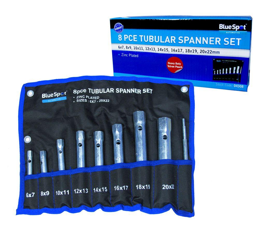 BLUE SPOT TOOLS 8 PCE TUBULAR SPANNER SET (6-22MM) - Premium Automotive from BLUE SPOT - Just £12.99! Shop now at Bargain LAB