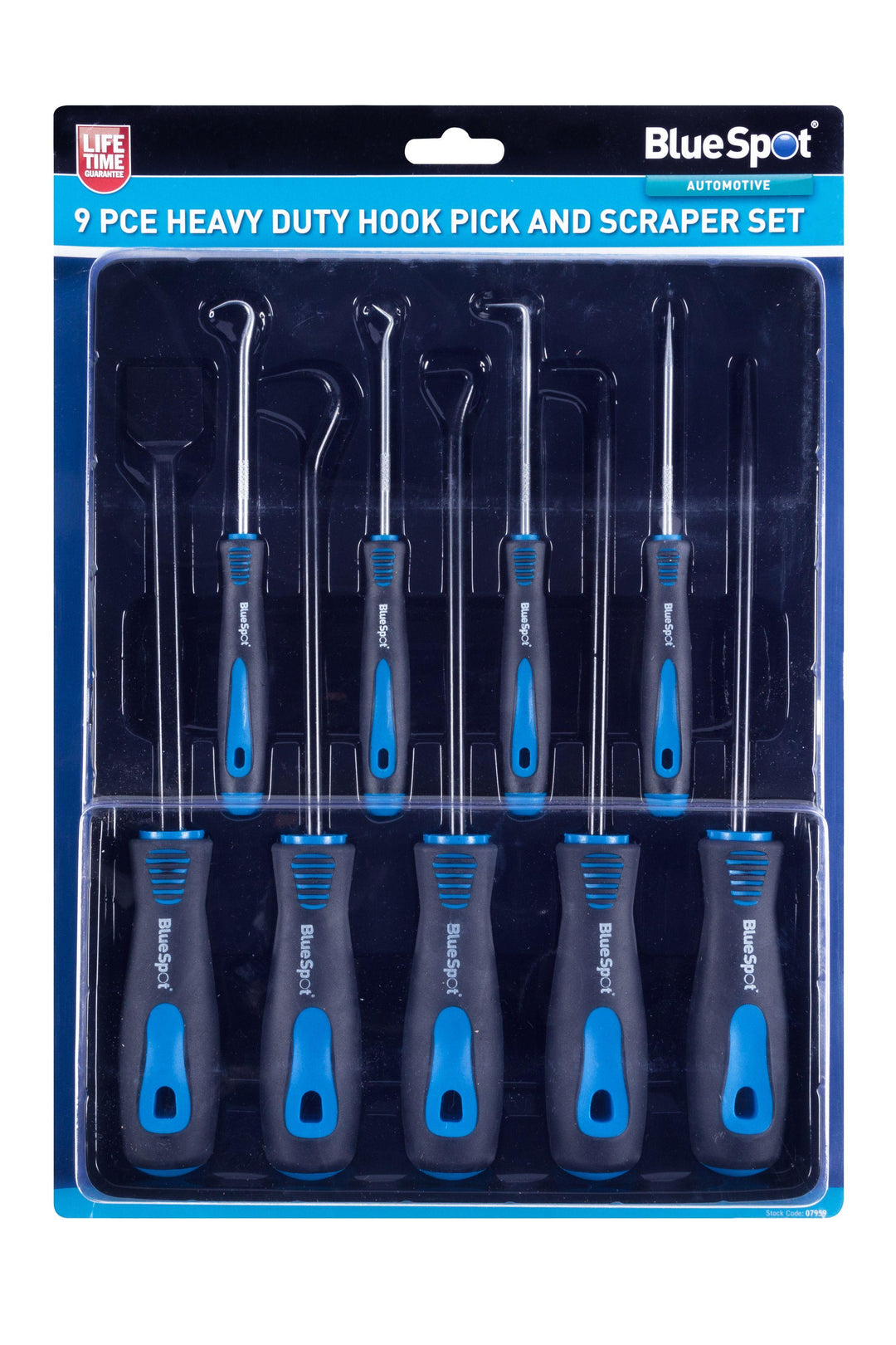 BLUE SPOT TOOLS 9 PCE HEAVY DUTY HOOK PICK AND SCRAPER SET - Premium Automotive from BLUE SPOT - Just £16.99! Shop now at Bargain LAB