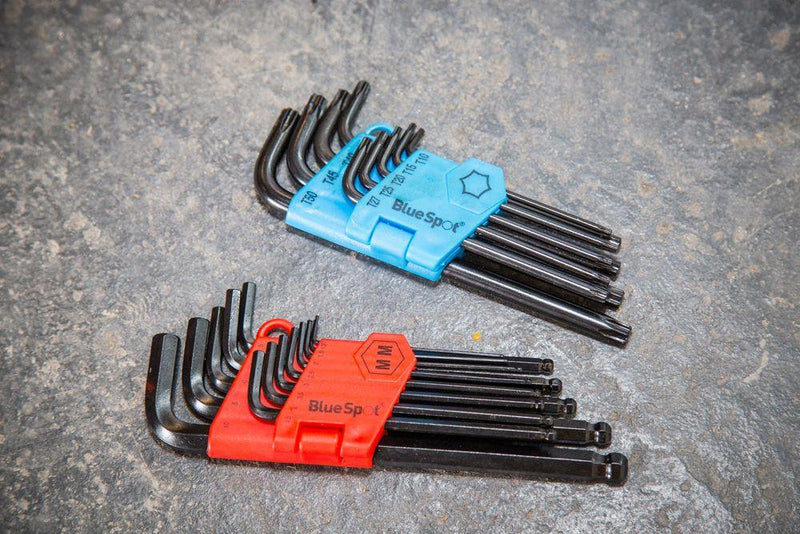 BLUE SPOT TOOLS 9 PCE LONG ARM TORX KEY SET (T10-T50) - Premium Hand Tools from BLUE SPOT - Just £9.95! Shop now at Bargain LAB