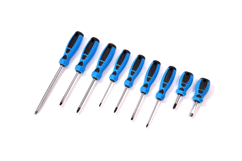 BLUE SPOT TOOLS 9 PCE SCREWDRIVER SET - Premium Hand Tools from BLUE SPOT - Just £13.99! Shop now at Bargain LAB