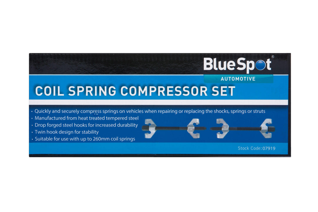 BLUE SPOT TOOLS COIL SPRING COMPRESSOR SET - Premium Automotive from BLUE SPOT - Just £21.99! Shop now at Bargain LAB