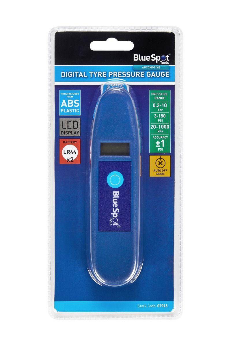 BLUE SPOT TOOLS DIGITAL TYRE PRESSURE GAUGE - Premium Air Tools from BLUE SPOT - Just £9.99! Shop now at Bargain LAB