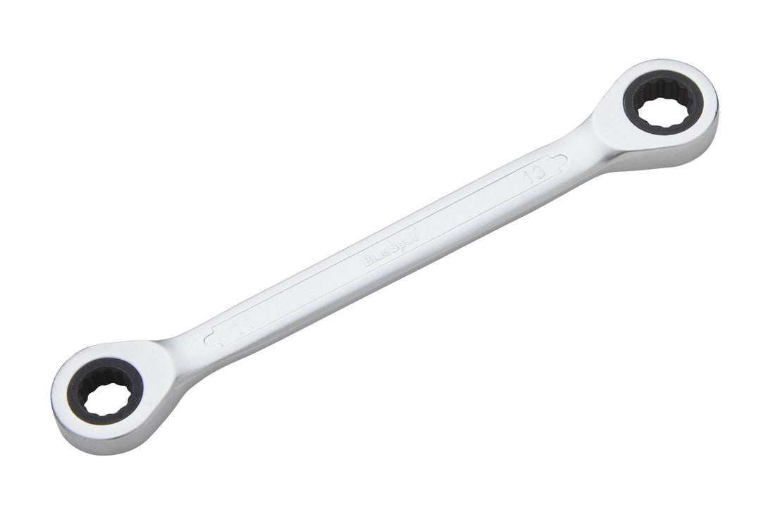 BLUE SPOT TOOLS DOUBLE END RATCHET SPANNER (11-13MM) - Premium Automotive from BLUE SPOT - Just £8.49! Shop now at Bargain LAB