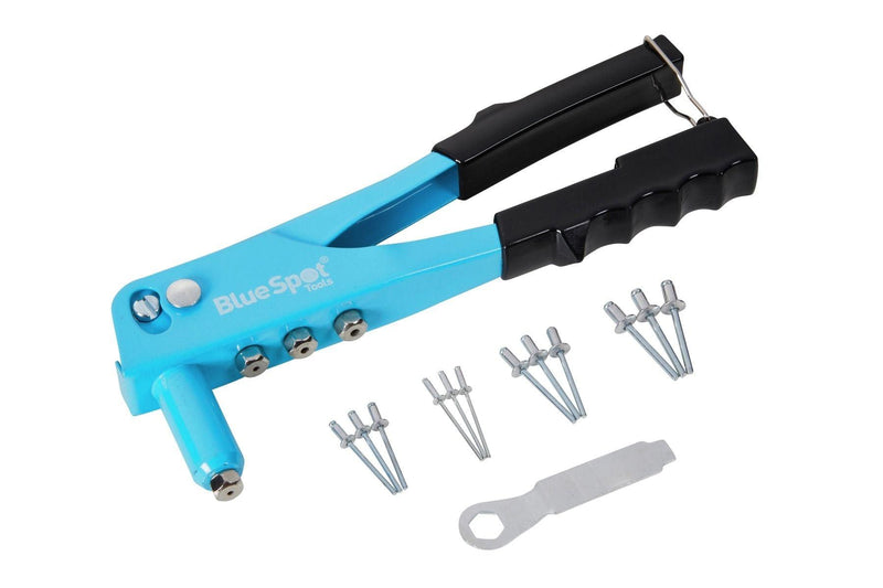 BLUE SPOT TOOLS HAND RIVET GUN WITH RIVETS - Premium Engineering and Metalwork from BLUE SPOT - Just £9.99! Shop now at Bargain LAB