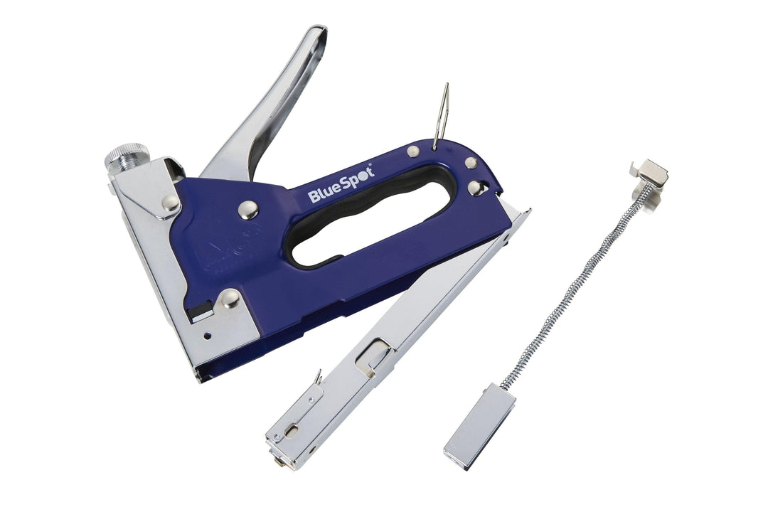 BLUE SPOT TOOLS HEAVY DUTY 3-WAY STAPLE GUN - Premium Hand Tools from BLUE SPOT - Just £10.49! Shop now at Bargain LAB