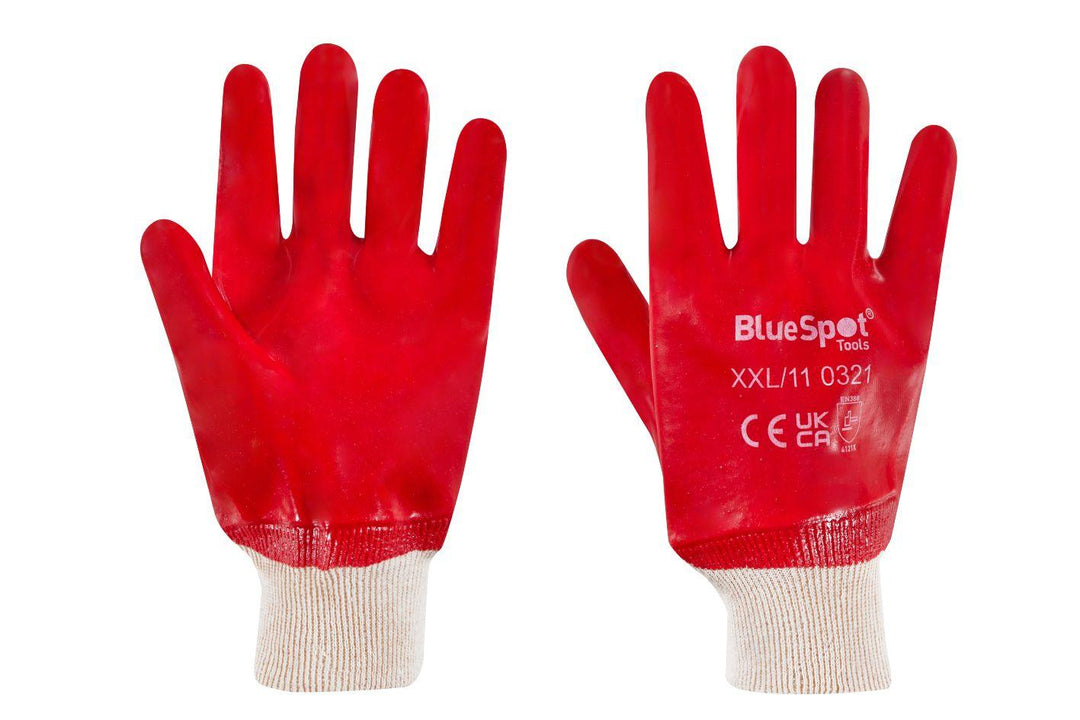 BLUE SPOT TOOLS HEAVY DUTY PVC GLOVES XXL - Premium Building Tools from BLUE SPOT - Just £5.25! Shop now at Bargain LAB