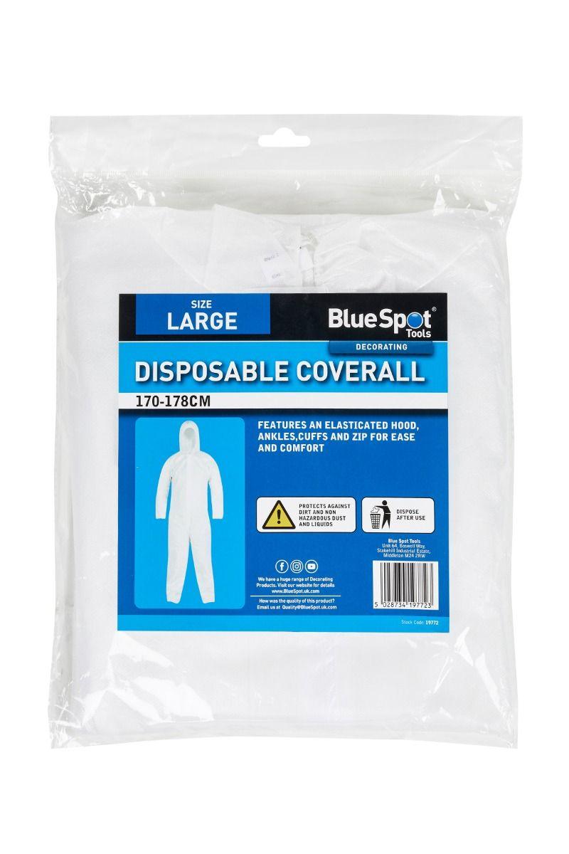 BLUE SPOT TOOLS LARGE DISPOSABLE COVERALL (170-178CM) - Premium Decorating from BLUE SPOT - Just £6.99! Shop now at Bargain LAB