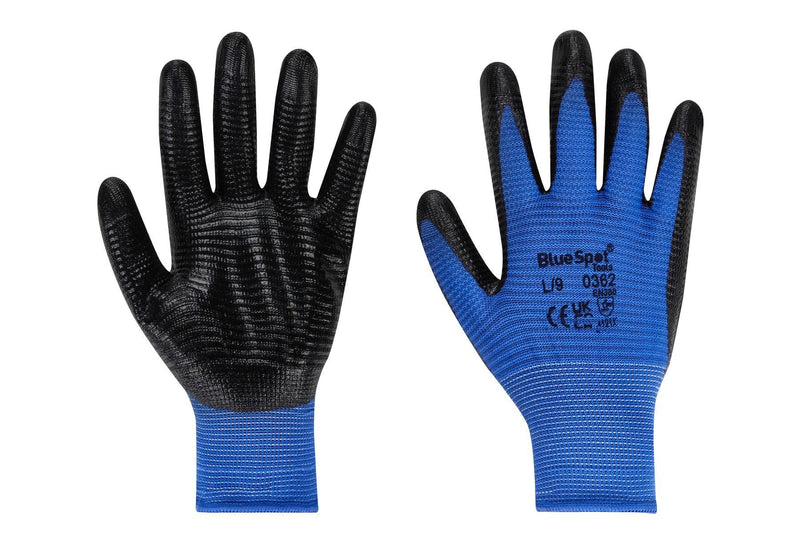 BLUE SPOT TOOLS LARGE EXTRA GRIP NITRILE PALM GLOVE - Premium Building Tools from BLUE SPOT - Just £4.19! Shop now at Bargain LAB