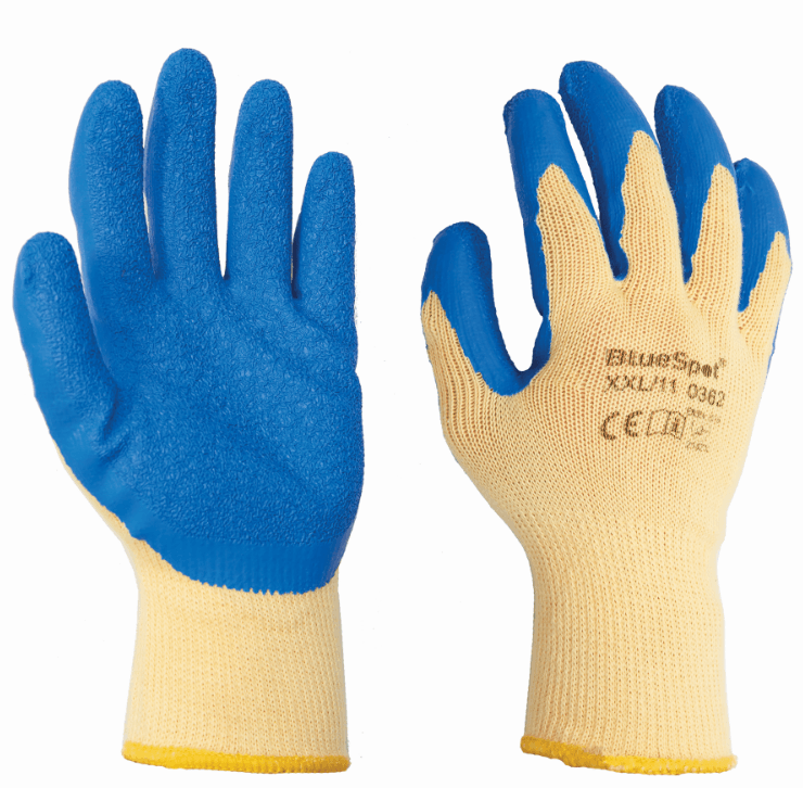 BLUE SPOT TOOLS LATEX GRIP GLOVES (XXL) - Premium Building Tools from BLUE SPOT - Just £5.15! Shop now at Bargain LAB