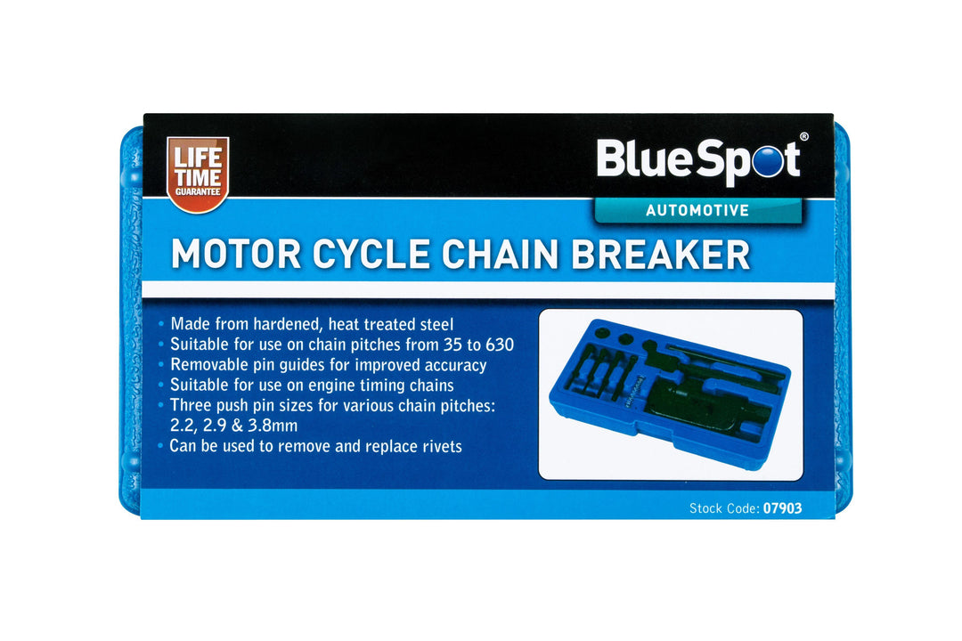 BLUE SPOT TOOLS MOTOR CYCLE CHAIN BREAKER - Premium Automotive from BLUE SPOT - Just £24.99! Shop now at Bargain LAB