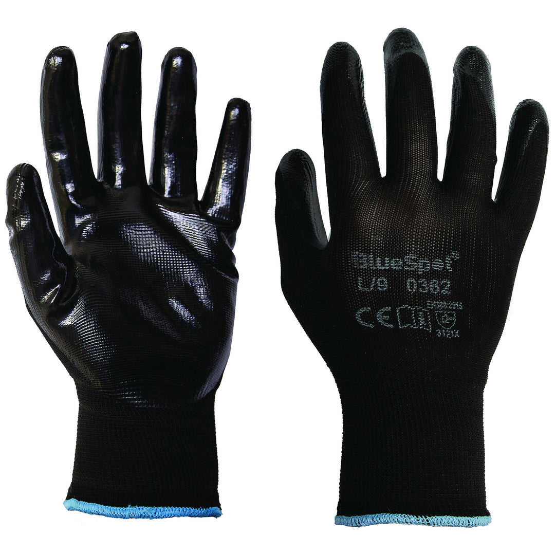 BLUE SPOT TOOLS NITRILE GRIP GLOVES (LARGE) - Premium Building Tools from BLUE SPOT - Just £4.79! Shop now at Bargain LAB