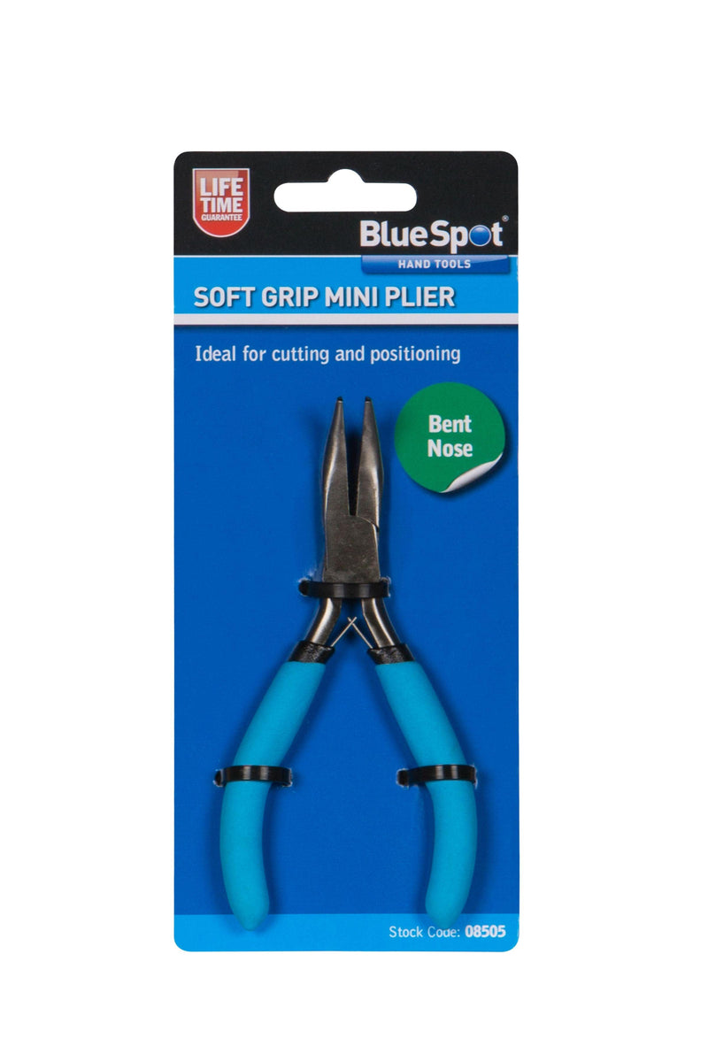 BLUE SPOT TOOLS SOFT GRIP MINI BENT NOSE PLIER - Premium Hand Tools from BLUE SPOT - Just £5.49! Shop now at Bargain LAB