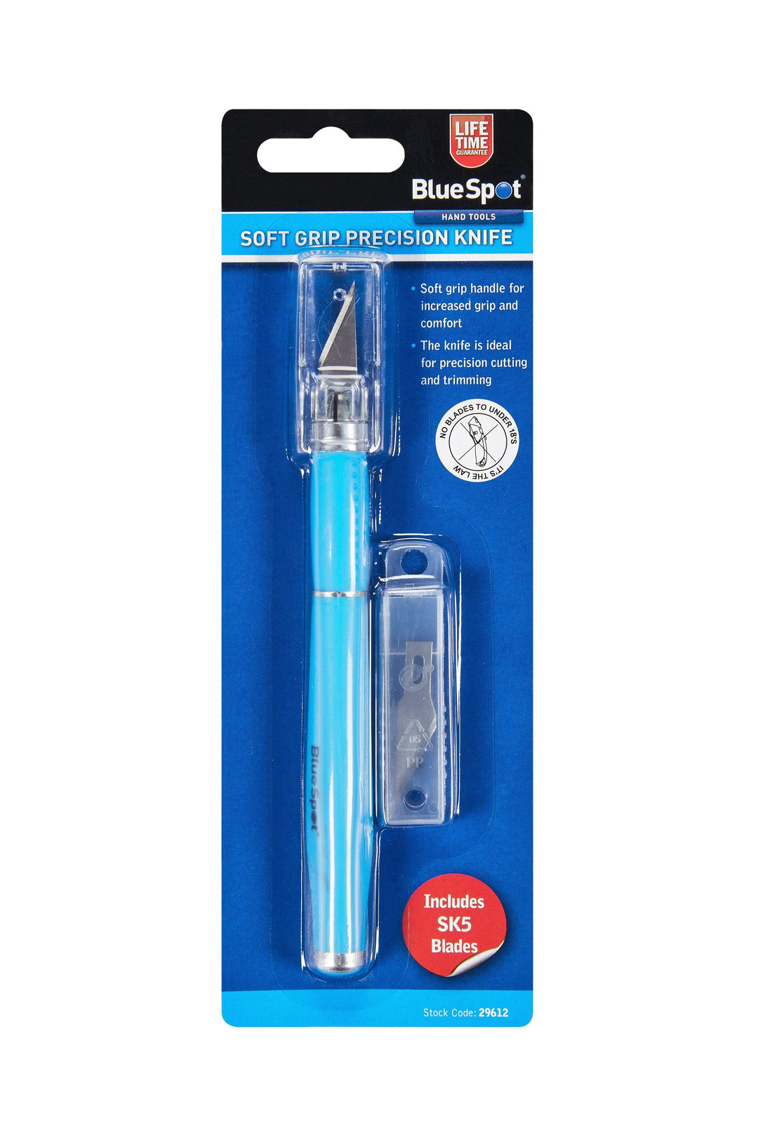 BLUE SPOT TOOLS SOFT GRIP PRECISION KNIFE SET - Premium Hobby from BLUE SPOT - Just £7.49! Shop now at Bargain LAB