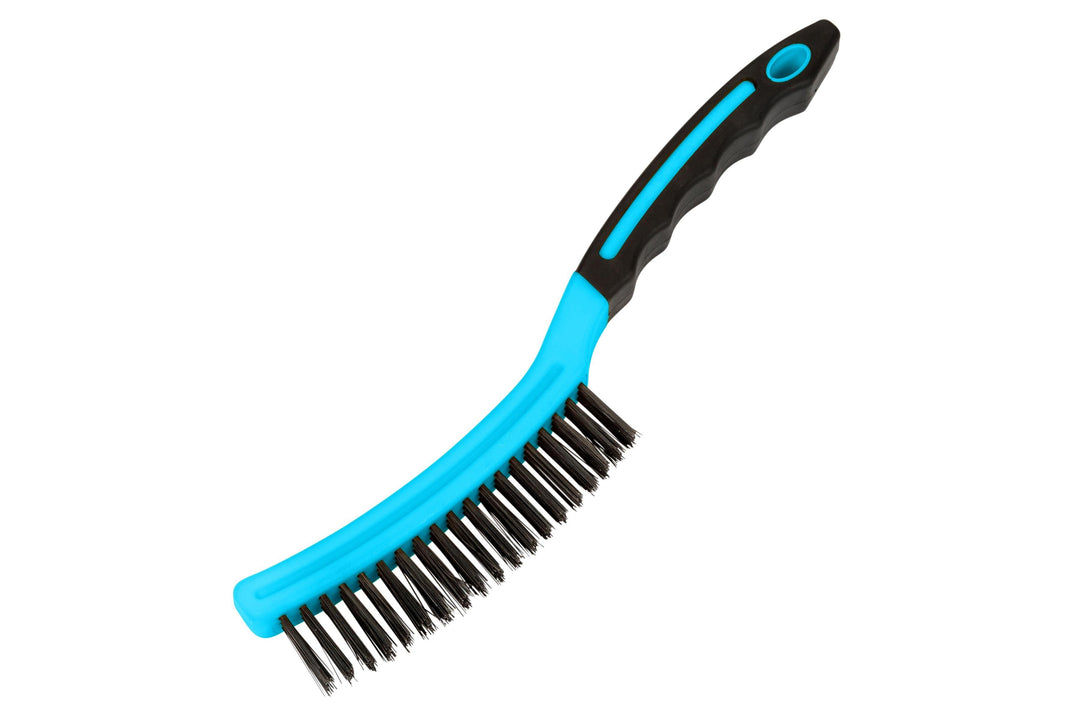 BLUE SPOT TOOLS SOFT GRIP WIRE BRUSH - Premium Abrasives from BLUE SPOT - Just £6.15! Shop now at Bargain LAB