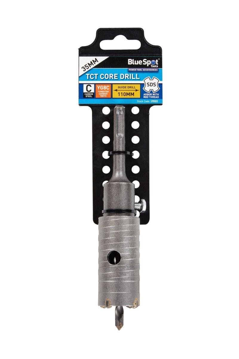 BLUE SPOT TOOLS TCT CORE DRILL 35MM - Bargain LAB