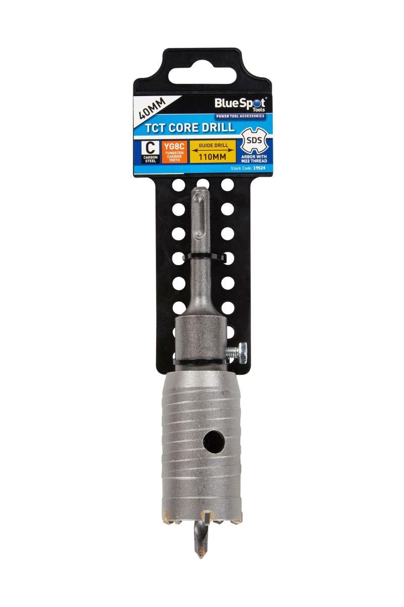 BLUE SPOT TOOLS TCT CORE DRILL 40MM - Bargain LAB