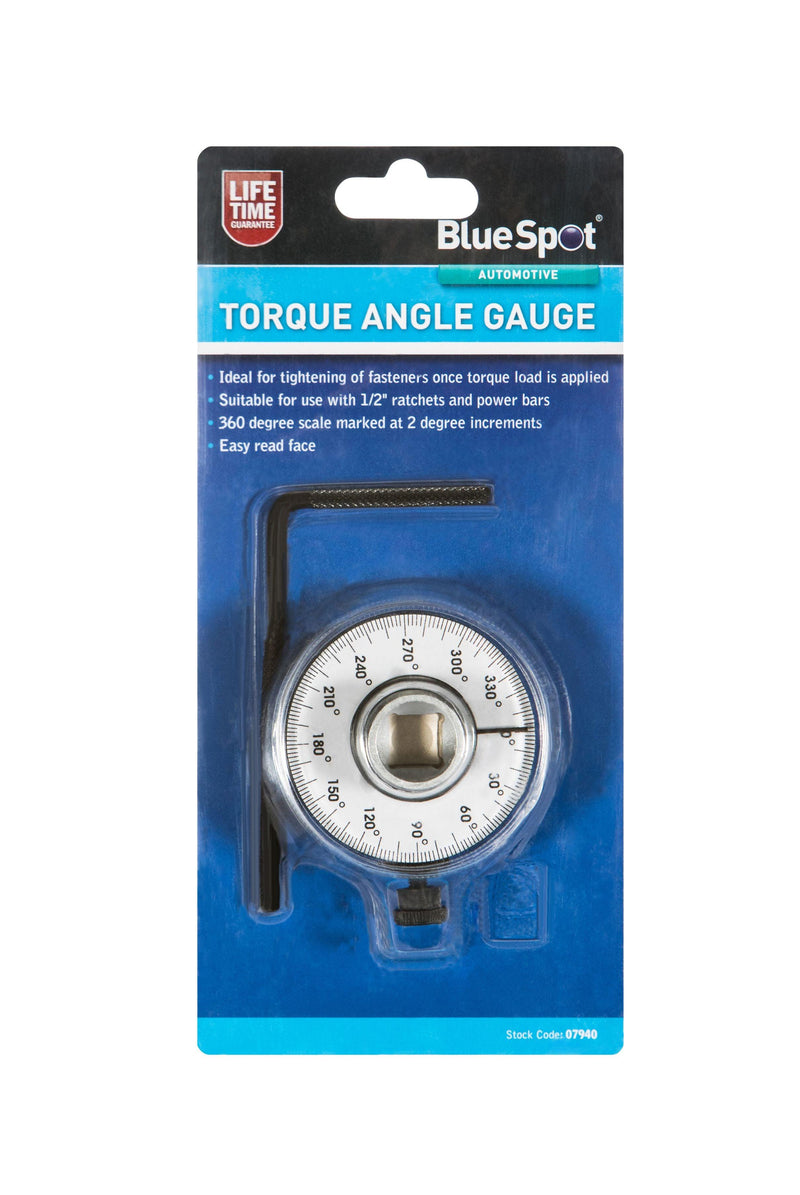 BLUE SPOT TOOLS TORQUE ANGLE GAUGE - Premium Automotive from BLUE SPOT - Just £7.99! Shop now at Bargain LAB